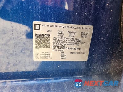 Zdjęcie 12 z 12 samochodu: 2018 CHEVROLET SILVERADO K1500 LT VIN:3GCUKREC9JG423675 - miniatura