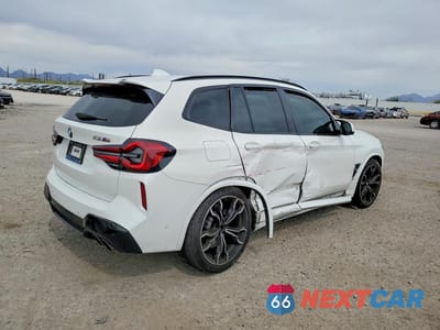 Trzecie zdjęcie samochodu z tyłu: 2022 BMW X3 M VIN:5YM13EC06N9L04996 - miniatura