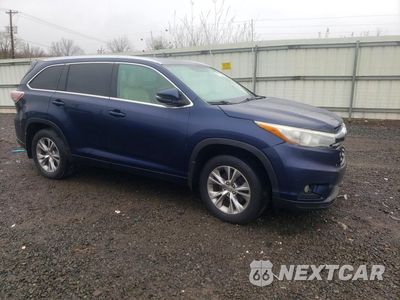Czwarte zdjęcie samochodu z boku: 2015 TOYOTA HIGHLANDER XLE VIN:5TDJKRFH9FS102807 - miniatura