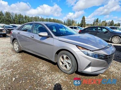 Czwarte zdjęcie samochodu z boku: 2021 HYUNDAI ELANTRA SE VIN:KMHLL4AG1MU213167 - miniatura