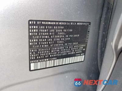 Zdjęcie 13 z 13 samochodu: 2021 VOLKSWAGEN TIGUAN SE VIN:3VV3B7AX2MM112864 - miniatura