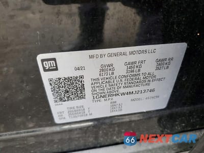 Zdjęcie 13 z 13 samochodu: 2021 CHEVROLET TRAVERSE LT VIN:1GNERHKW4MJ213746 - miniatura