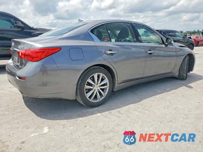 Trzecie zdjęcie samochodu z tyłu: 2016 INFINITI Q50 3.0T PREMIUM VIN:JN1EV7AR8GM342881 - miniatura