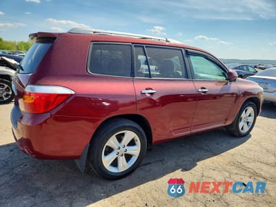 Trzecie zdjęcie samochodu z tyłu: 2010 TOYOTA HIGHLANDER LIMITED VIN:5TDDK3EH4AS012761 - miniatura
