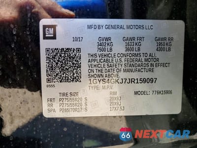 Zdjęcie 13 z 13 samochodu: 2018 CADILLAC ESCALADE ESV VIN:1GYS4GKJ7JR159097 - miniatura