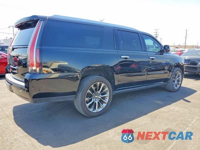 Trzecie zdjęcie samochodu z tyłu: 2019 CADILLAC ESCALADE ESV PREMIUM LUXURY VIN:1GYS4JKJXKR342704 - miniatura
