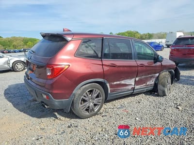 Trzecie zdjęcie samochodu z tyłu: 2019 HONDA PASSPORT EXL VIN:5FNYF7H55KB006214 - miniatura