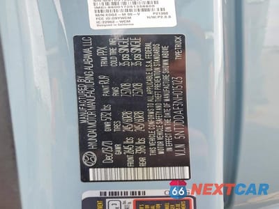 Zdjęcie 12 z 12 samochodu: 2022 HYUNDAI SANTA CRUZ SEL PREMIUM VIN:5NTJDDAF3NH015123 - miniatura