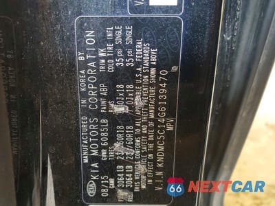 Zdjęcie 13 z 13 samochodu: 2016 KIA SEDONA EX VIN:KNDMC5C14G6139470 - miniatura