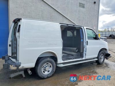 Trzecie zdjęcie samochodu z tyłu: 2025 CHEV EXPRESS G2500 VIN:1GCWGAFP9S1195285 - miniatura