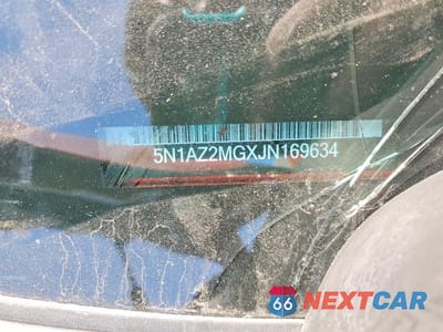 Zdjęcie 14 z 14 samochodu: 2018 NISSAN MURANO SL VIN:5N1AZ2MGXJN169634 - miniatura