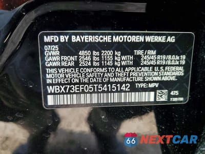 Zdjęcie 14 z 14 samochodu: 2026 BMW X1 XDRIVE28I VIN:WBX73EF05T5415142 - miniatura