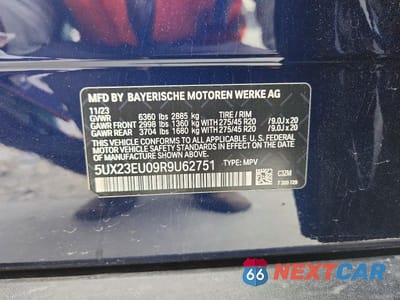 Zdjęcie 14 z 14 samochodu: 2024 BMW X5 XDRIVE40I VIN:5UX23EU09R9U62751 - miniatura