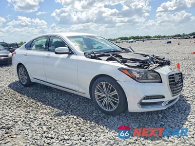 Czwarte zdjęcie samochodu z boku: 2018 GENESIS G80 3.8 VIN:KMHGN4JE7JU237043 - miniatura