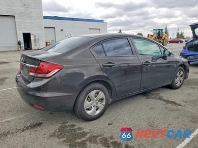 Trzecie zdjęcie samochodu z tyłu: 2014 HONDA CIVIC LX VIN:2HGFB2F59EH555567 - miniatura