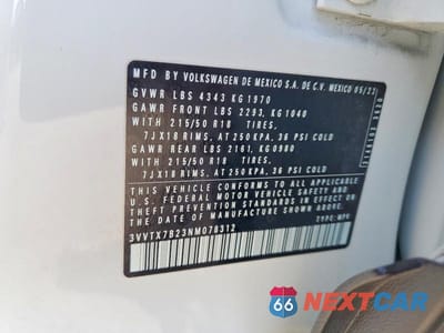 Zdjęcie 14 z 14 samochodu: 2022 VOLKSWAGEN TAOS SE VIN:3VVTX7B23NM078312 - miniatura
