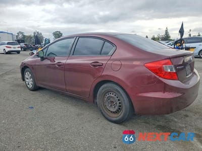 Drugie zdjęcie samochodu z przodu: 2012 HONDA CIVIC LX VIN:19XFB2F53CE390333 - miniatura