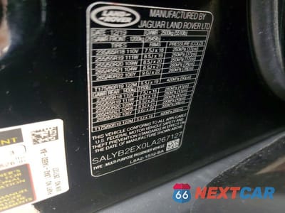 Zdjęcie 12 z 12 samochodu: 2020 LAND ROVER RANGE ROVER VELAR S VIN:SALYB2EX0LA267127 - miniatura