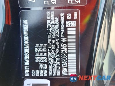 Zdjęcie 12 z 12 samochodu: 2023 BMW M440XI VIN:WBA13AR08PCM45144 - miniatura