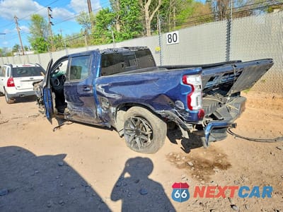 Drugie zdjęcie samochodu z przodu: 2020 CHEVROLET SILVERADO K1500 RST VIN:3GCUYEETXLG391331 - miniatura