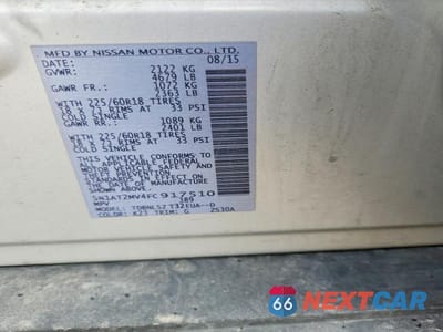 Zdjęcie 12 z 12 samochodu: 2015 NISSAN ROGUE SL VIN:5N1AT2MV4FC917510 - miniatura