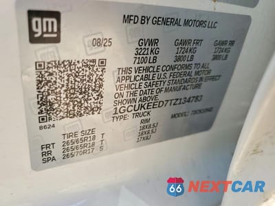 Zdjęcie 13 z 13 samochodu: 2026 CHEVROLET SILVERADO K1500 RST VIN:1GCUKEED7TZ134783 - miniatura