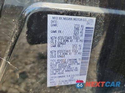 Zdjęcie 14 z 14 samochodu: 2017 INFINITI QX60 BASE VIN:5N1DL0MN8HC543939 - miniatura