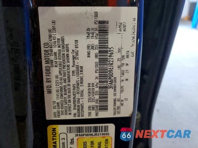 Zdjęcie 12 z 12 samochodu: 2018 FORD FUSION TITANIUM VIN:3FA6P0D96JR219695 - miniatura