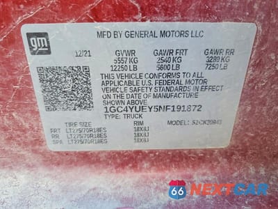 Zdjęcie 14 z 14 samochodu: 2022 CHEVROLET SILVERADO K3500 LTZ VIN:1GC4YUEY5NF191872 - miniatura