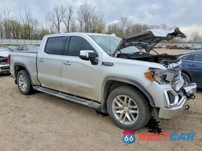 Czwarte zdjęcie samochodu z boku: 2019 GMC SIERRA K1500 SLT VIN:3GTU9DED7KG227212 - miniatura