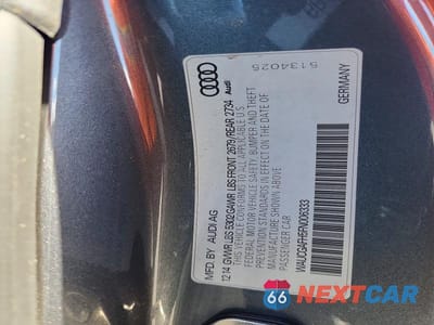 Zdjęcie 13 z 13 samochodu: 2015 AUDI S5 PREMIUM PLUS VIN:WAUCGAFH5FN006333 - miniatura