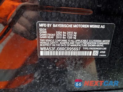 Zdjęcie 12 z 12 samochodu: 2024 BMW 530 XI VIN:WBA53FJ08RCR95697 - miniatura