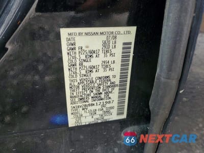 Zdjęcie 13 z 13 samochodu: 2008 NISSAN QUEST 3.5 VIN:5N1BV28U98N121987 - miniatura