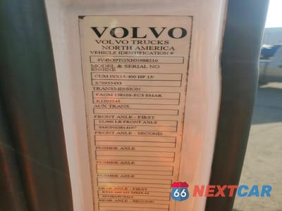 Zdjęcie 10 z 10 samochodu: 2017 VOLVO VN VNL - SEMI TRUCK VIN:4V4N39TGXHN988210 - miniatura