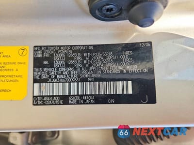 Zdjęcie 13 z 13 samochodu: 2007 LEXUS RX 350 VIN:JTJGK31U670009837 - miniatura