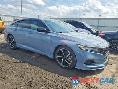 Czwarte zdjęcie samochodu z boku: 2021 HONDA ACCORD SPORT VIN:1HGCV2F31MA012882 - miniatura