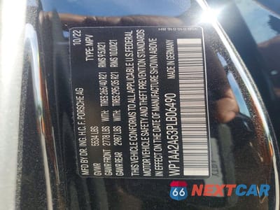 Zdjęcie 13 z 13 samochodu: 2023 PORSCHE MACAN BASE VIN:WP1AA2A53PLB06490 - miniatura