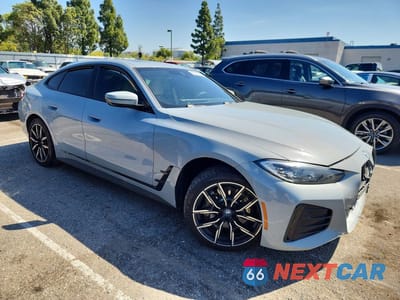 Czwarte zdjęcie samochodu z boku: 2022 BMW I4 EDRIVE 40 VIN:WBY73AW00NFN15473 - miniatura