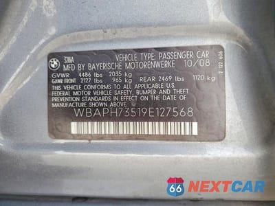 Zdjęcie 12 z 12 samochodu: 2009 BMW 328 I VIN:WBAPH73519E127568 - miniatura