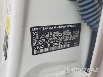 Zdjęcie 14 z 14 samochodu: 2017 BMW X3 VIN:5UXWX7C5XH0U42221 - miniatura