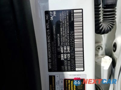 Zdjęcie 12 z 12 samochodu: 2017 MERCEDES-BENZ C 300 VIN:55SWF4JB7HU225026 - miniatura