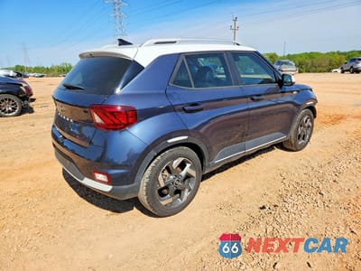 Trzecie zdjęcie samochodu z tyłu: 2020 HYUNDAI VENUE DENIM VIN:KMHRC8A33LU049787 - miniatura