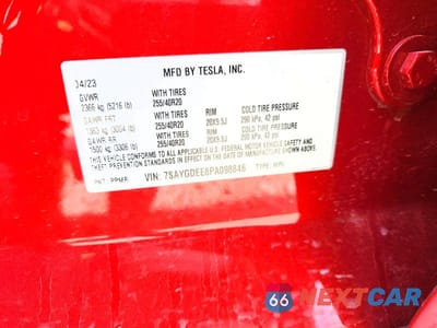 Zdjęcie 12 z 12 samochodu: 2023 TESLA MODEL Y VIN:7SAYGDEE8PA098846 - miniatura