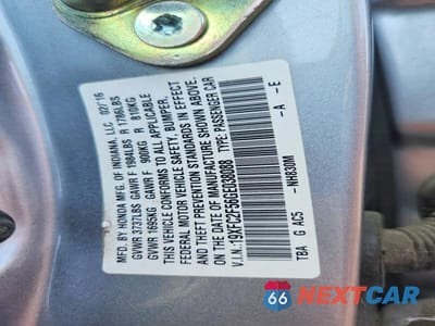 Zdjęcie 12 z 12 samochodu: 2016 HONDA CIVIC LX VIN:19XFC2F56GE038088 - miniatura