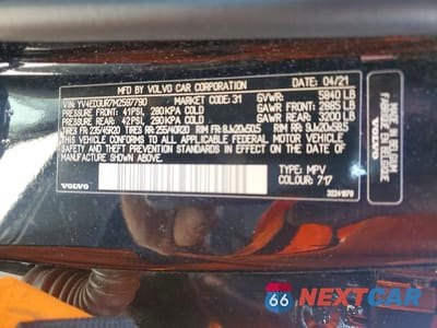 Zdjęcie 13 z 13 samochodu: 2021 VOLVO XC40 RECHARGE VIN:YV4ED3UR7M2597790 - miniatura