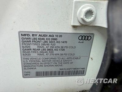 Zdjęcie 10 z 14 samochodu: 2021 AUDI Q7 PREMIUM PLUS VIN:WA1LXAF71MD017482 - miniatura