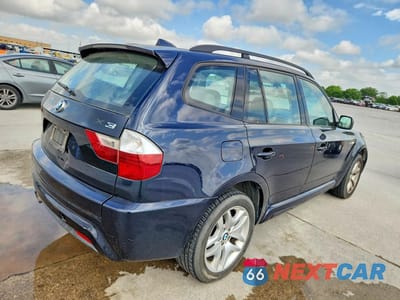 Trzecie zdjęcie samochodu z tyłu: 2007 BMW X3 3.0SI VIN:WBXPC93497WF23555 - miniatura