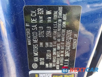Zdjęcie 12 z 12 samochodu: 2019 KIA FORTE LXS VIN:3KPF24ADXKE016309 - miniatura