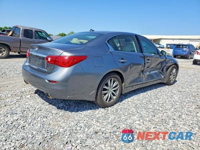 Trzecie zdjęcie samochodu z tyłu: 2014 INFINITI Q50 BASE VIN:JN1BV7AR3EM684979 - miniatura