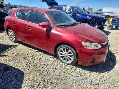 Czwarte zdjęcie samochodu z boku: 2012 LEXUS CT 200H PREMIUM VIN:JTHKD5BH4C2086336 - miniatura